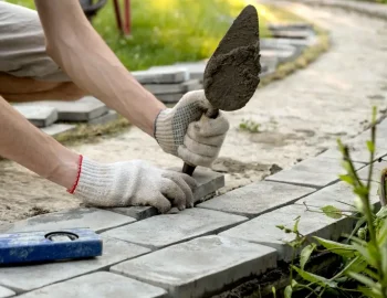 pavage des allées de jardin